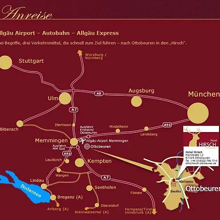 Akzent Brauerei Hirsch 3* Ottobeuren